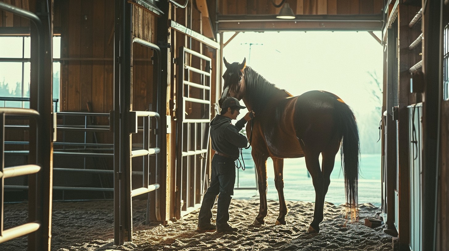 Hero images displaying a  man with a horse