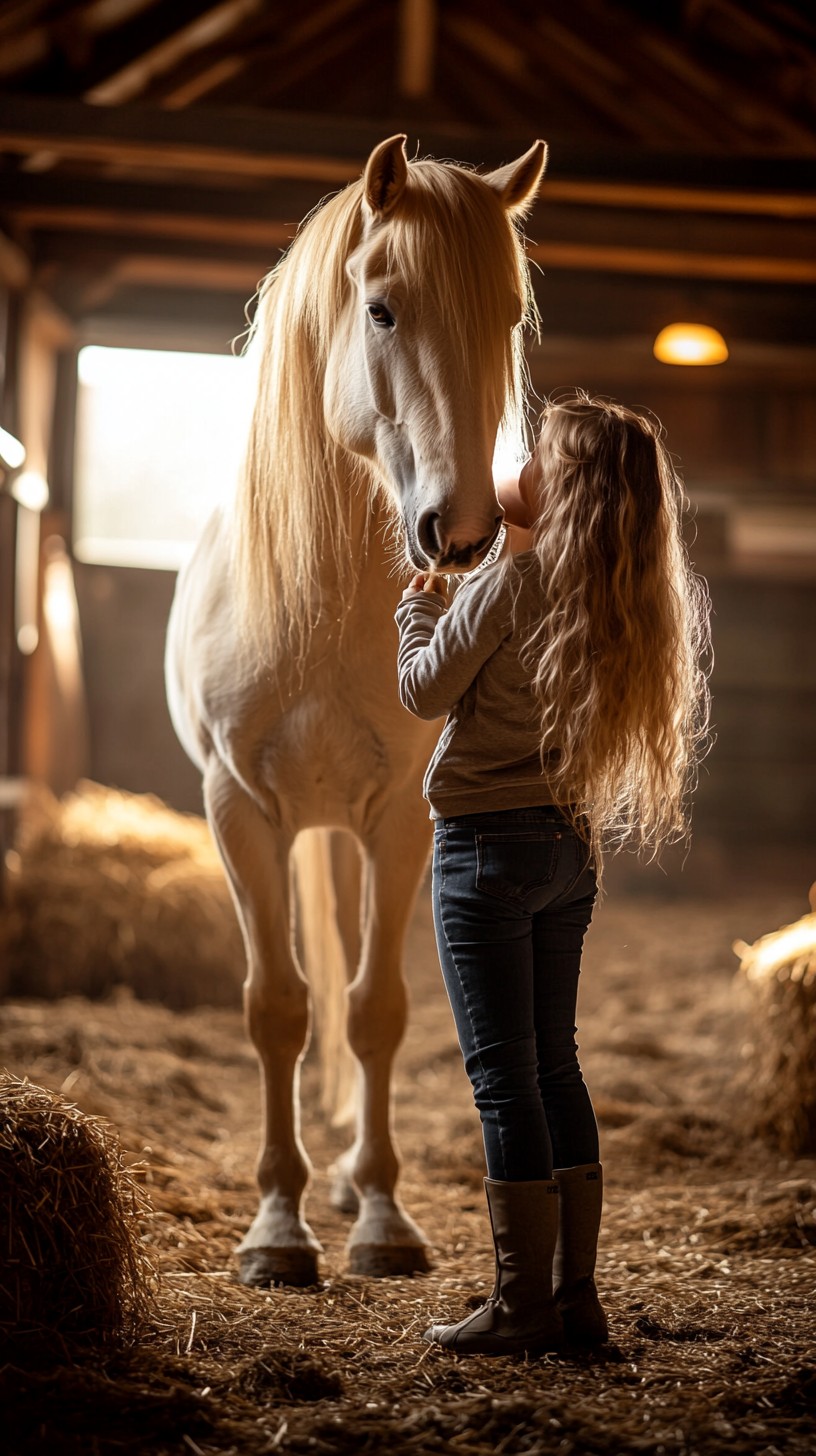 Meisje met paard